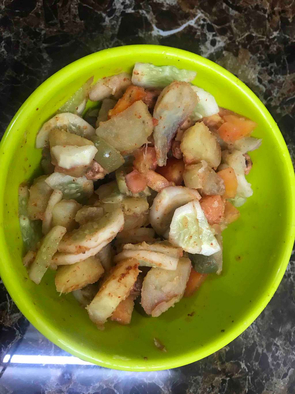 Sweet potato chaat