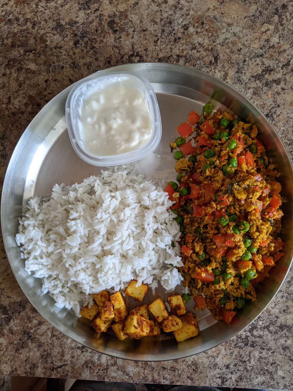 Scrambled Egg and Paneer 
