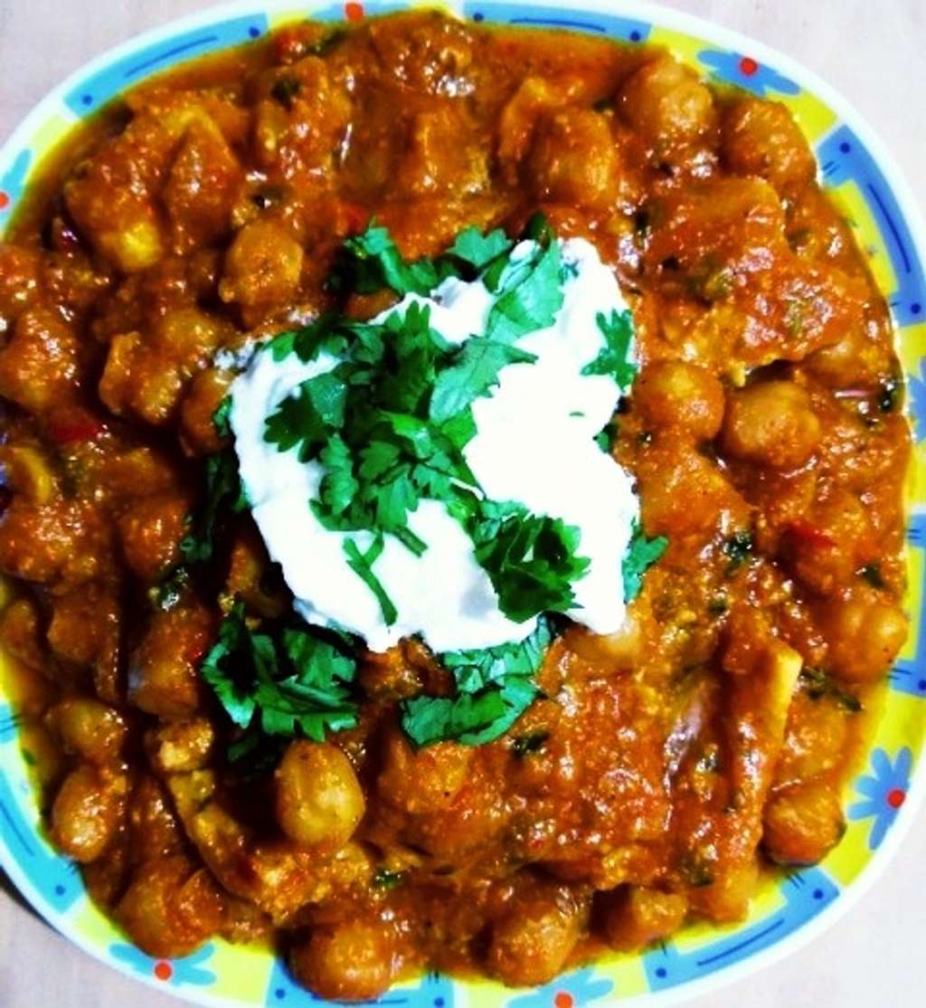 Spicy Pumpkin chilly with chickpeas