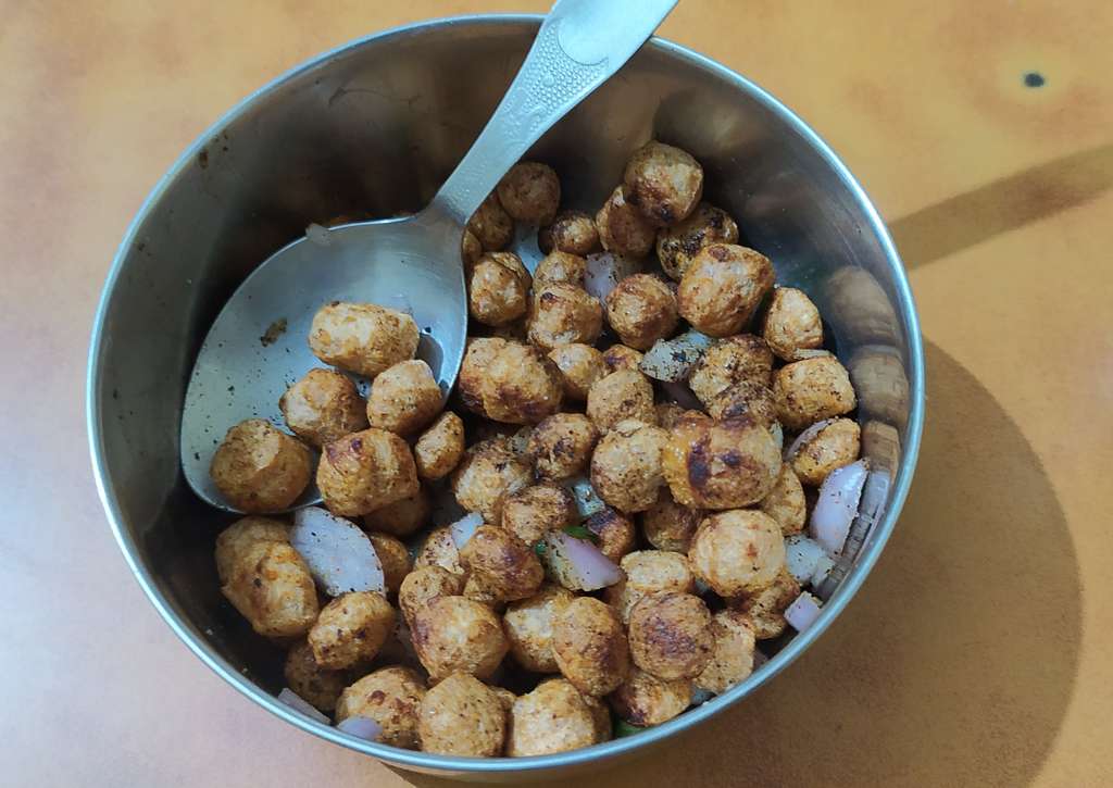 Dry Roasted Soya Chaat 