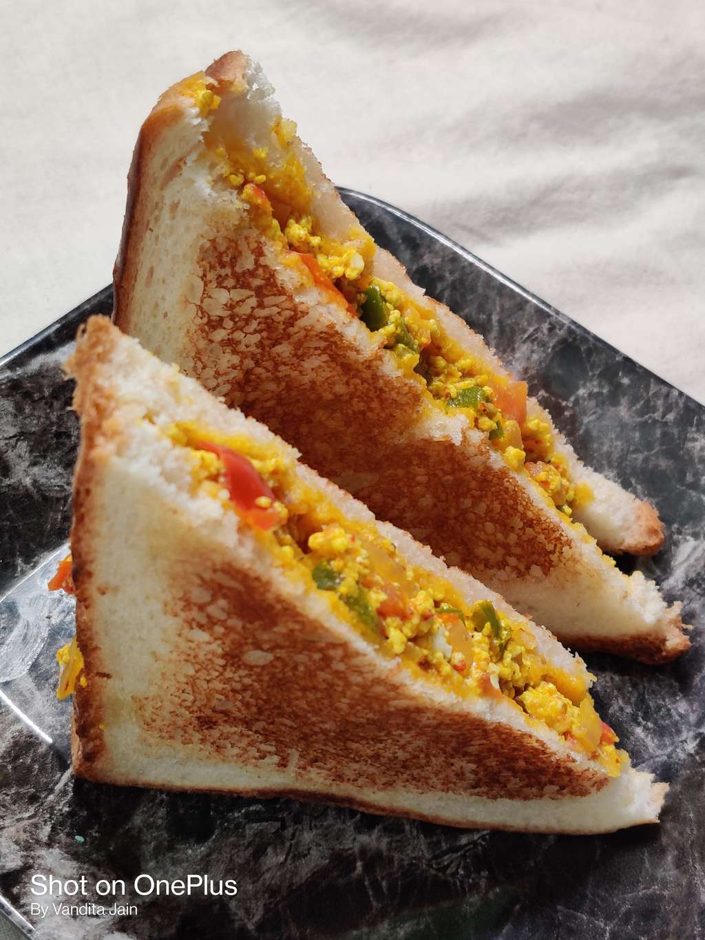 Paneer Bhurji Sandwich