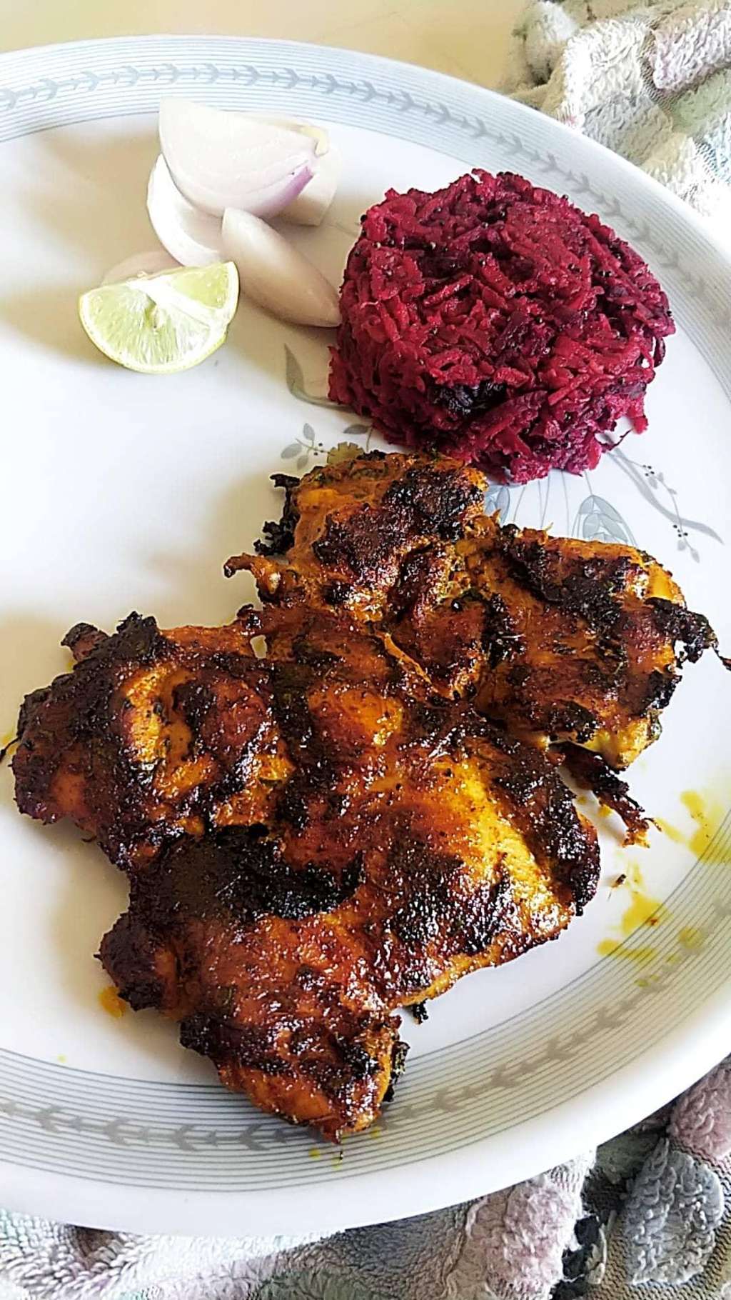 Grilled Chicken (Boneless Thigh) "Happy Meal 🙂"