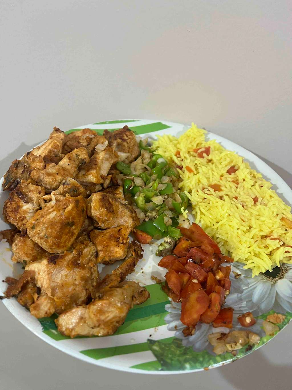 Chiken 65 with Yellow Rice