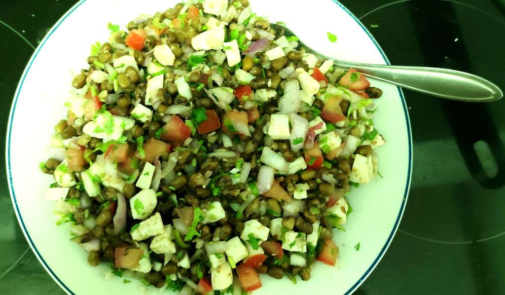 Moong paneer salad