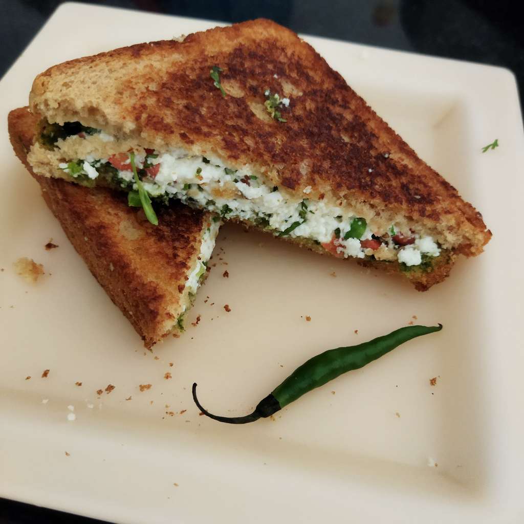 Paneer Toast Sandwich