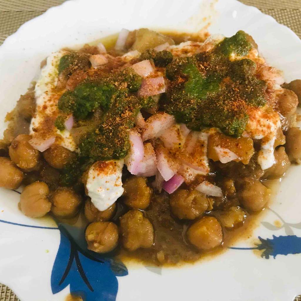 Soya aloo tikki chaat
