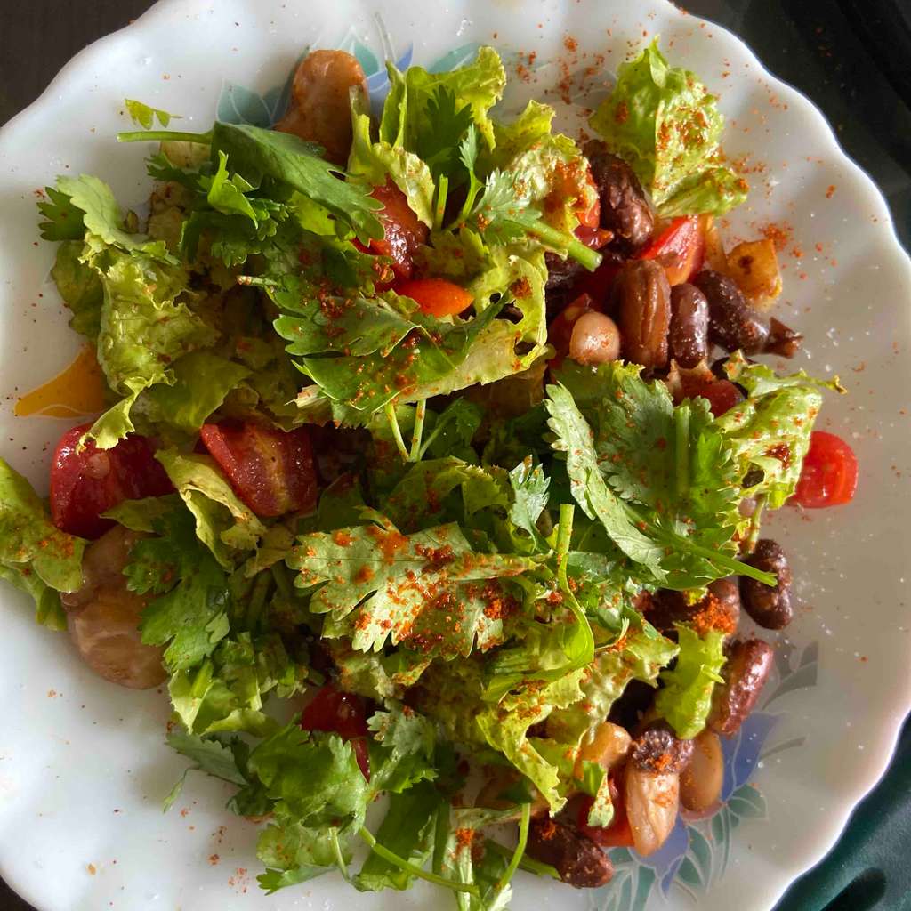 kidneybean green salad