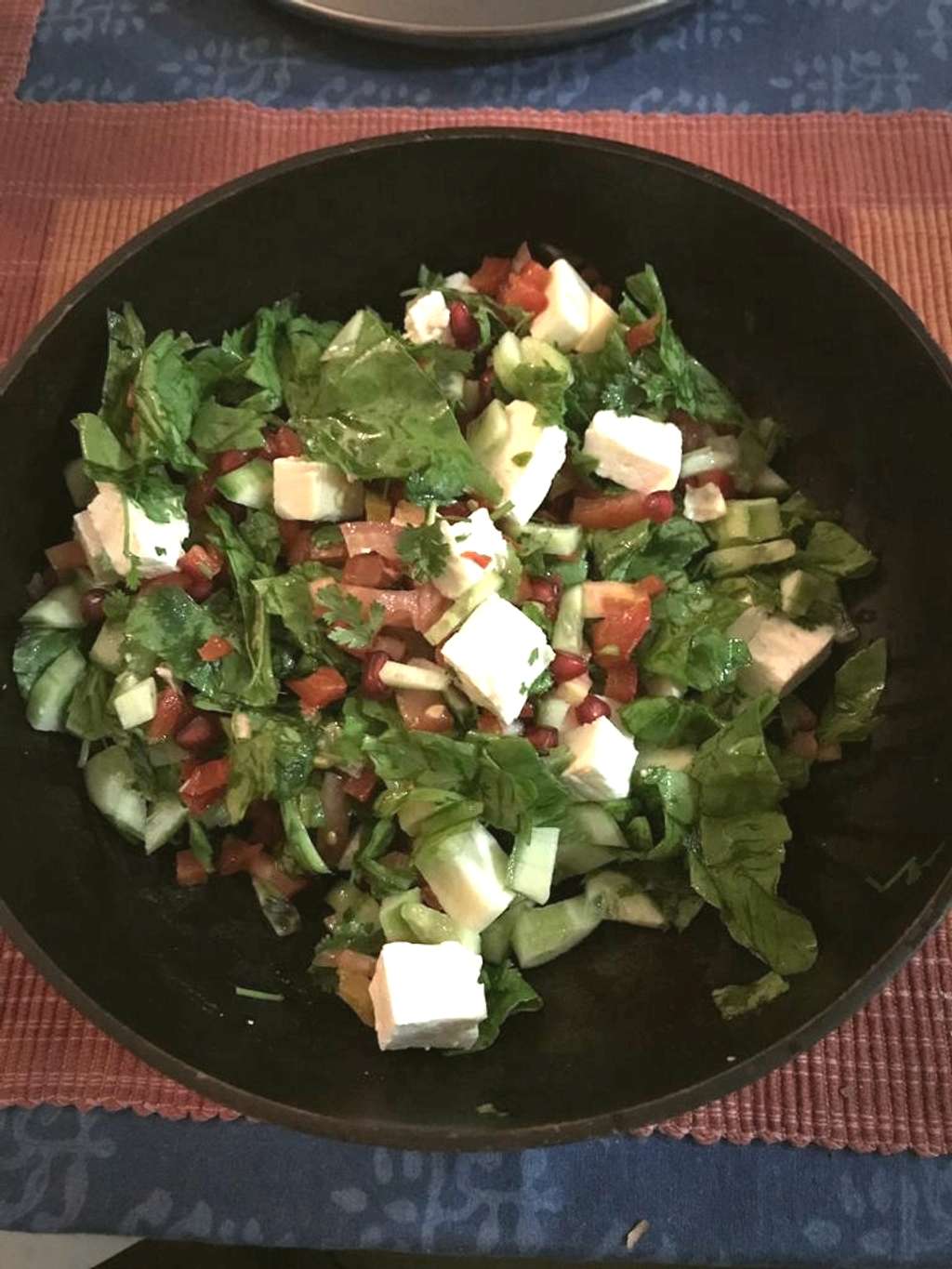 Paneer Spinach Salad