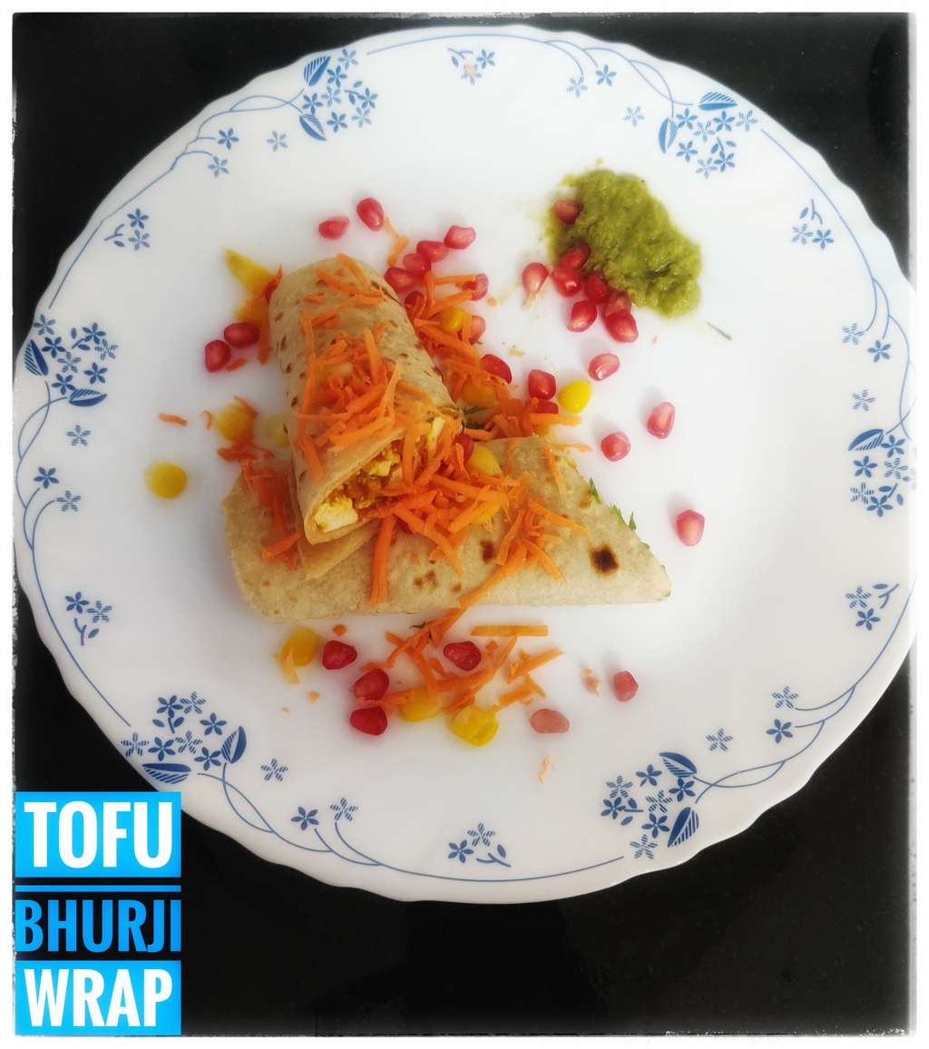 Tofu Bhurji Wrap