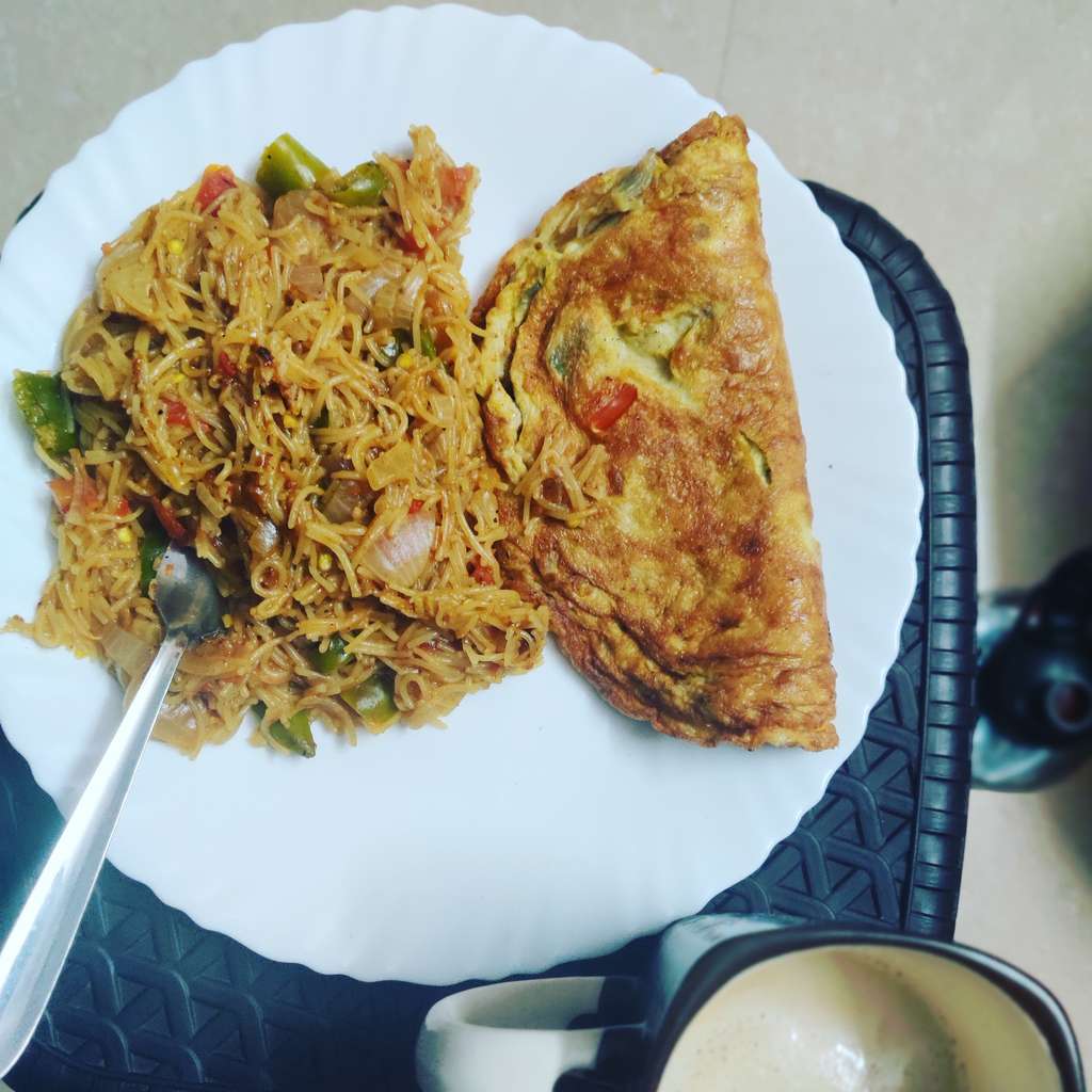 Roasted Vermicelli with Omletee