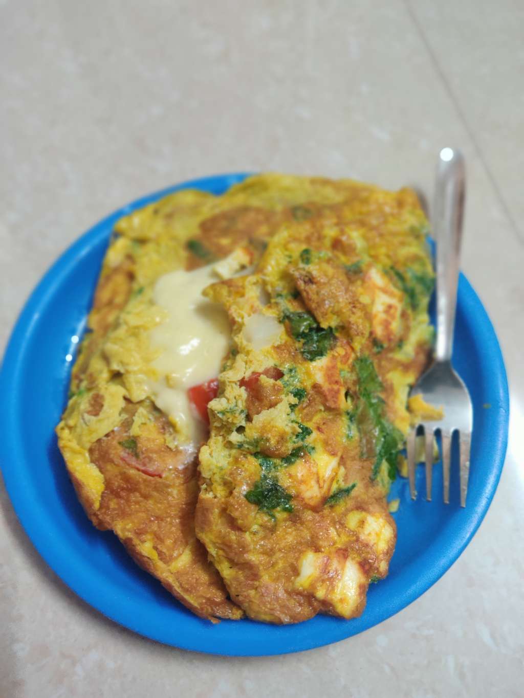 Spicach Paneer Cheese Omletee