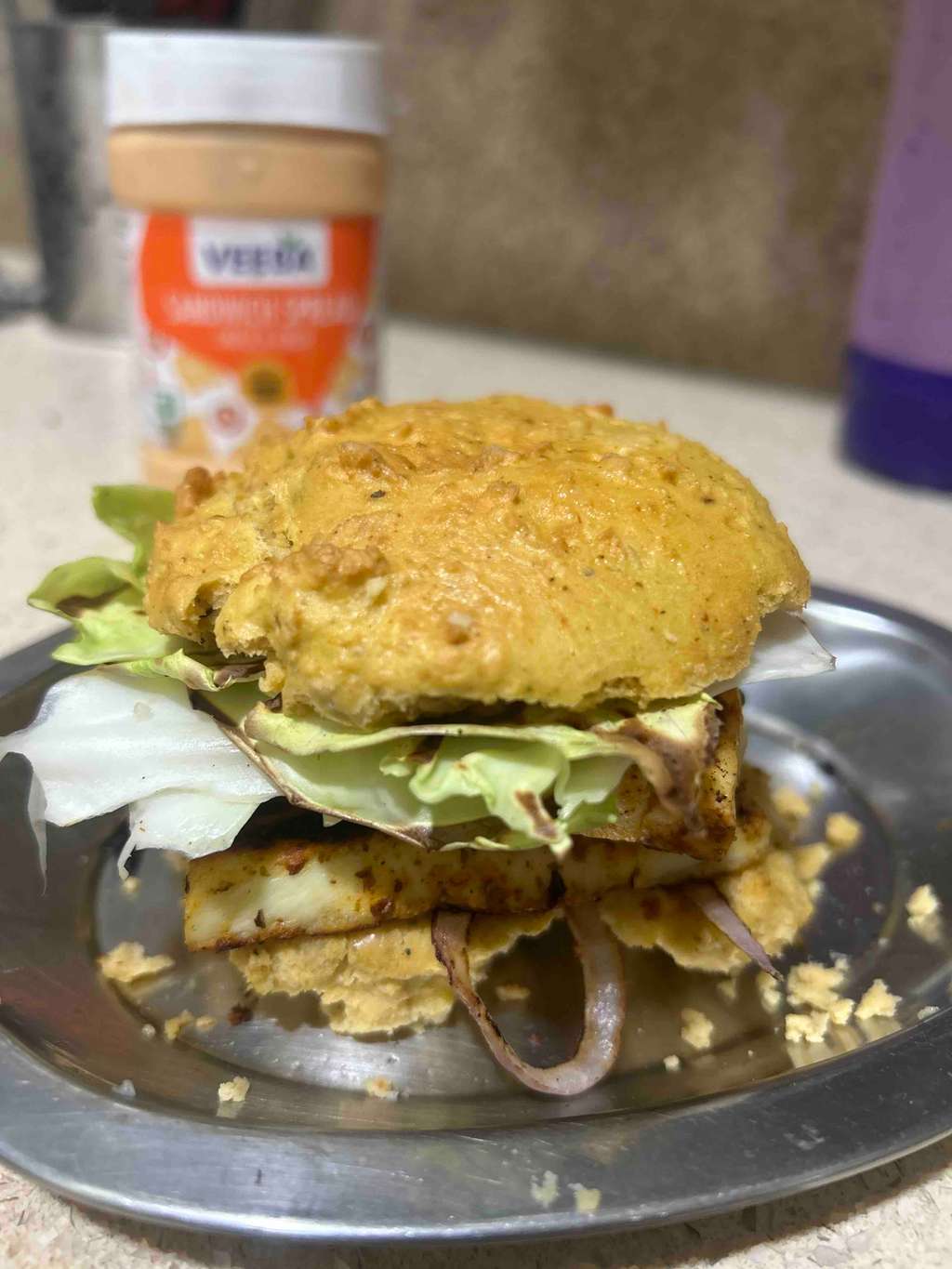 chickpea bun burger