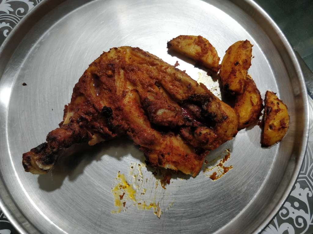 Air Fryer Chicken Tandoori and Tandoori Potatoes