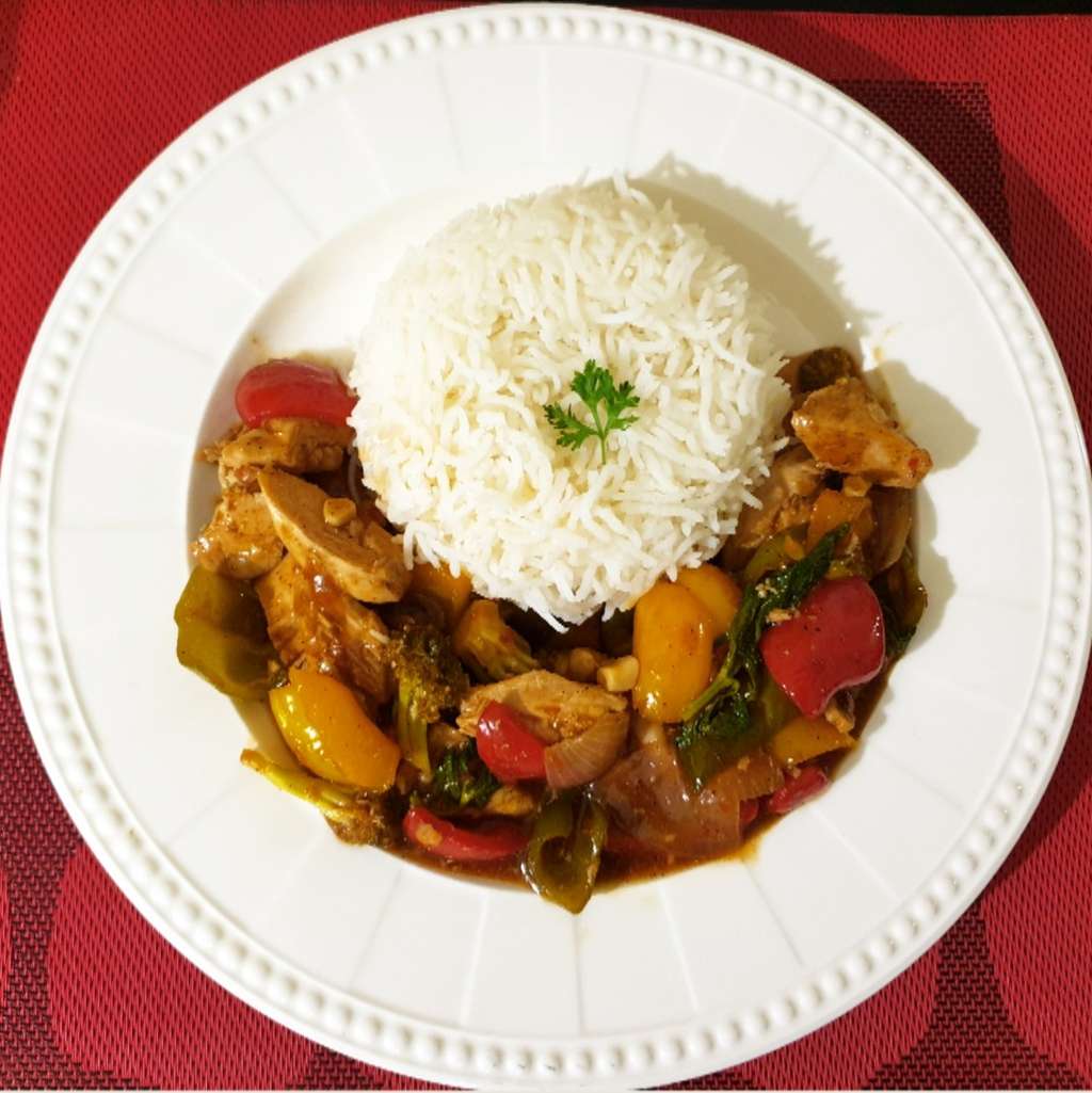 Stir fry Chicken & Veggies and Rice