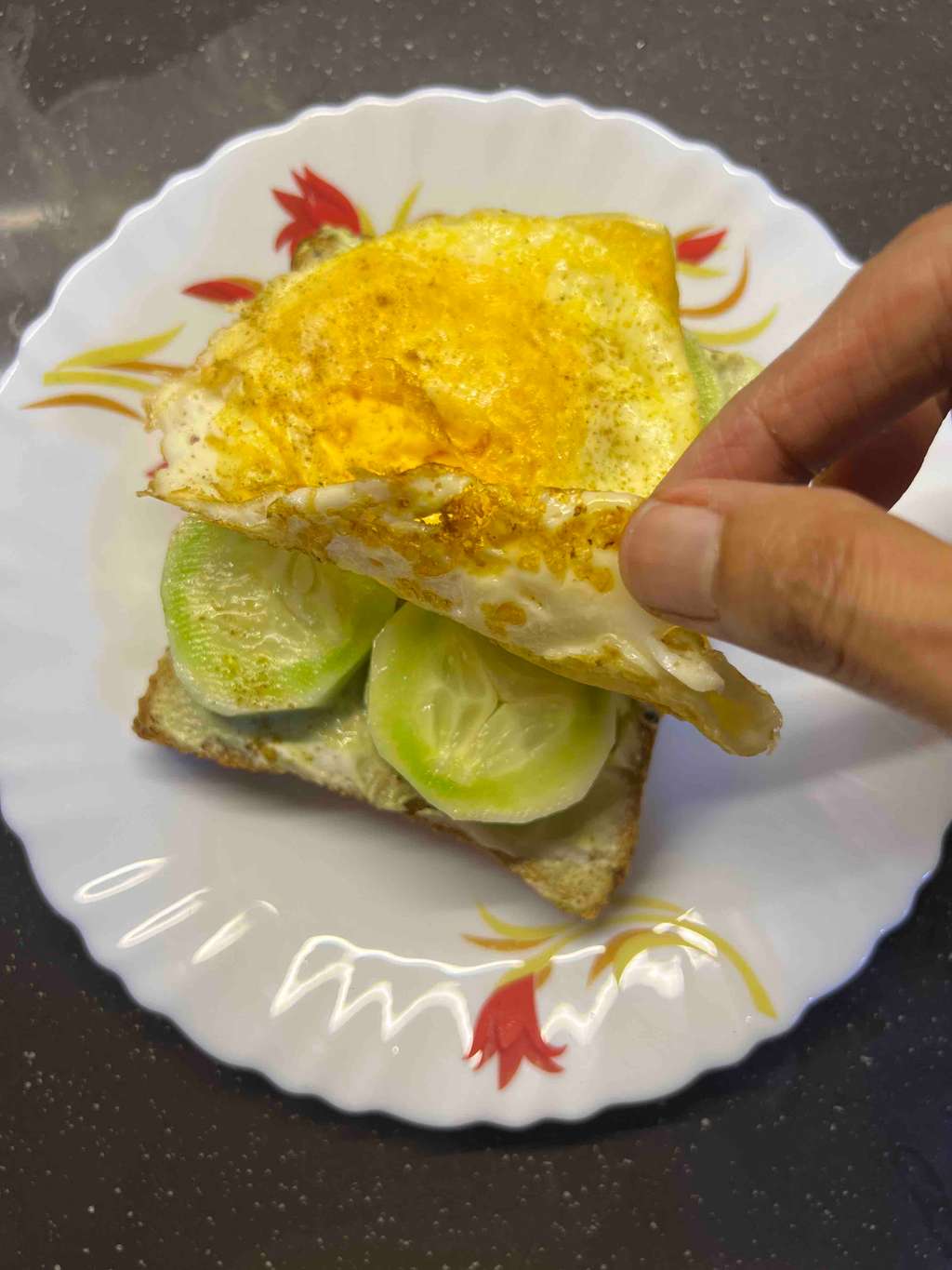 Protein-Packed Egg & Cucumber Toast