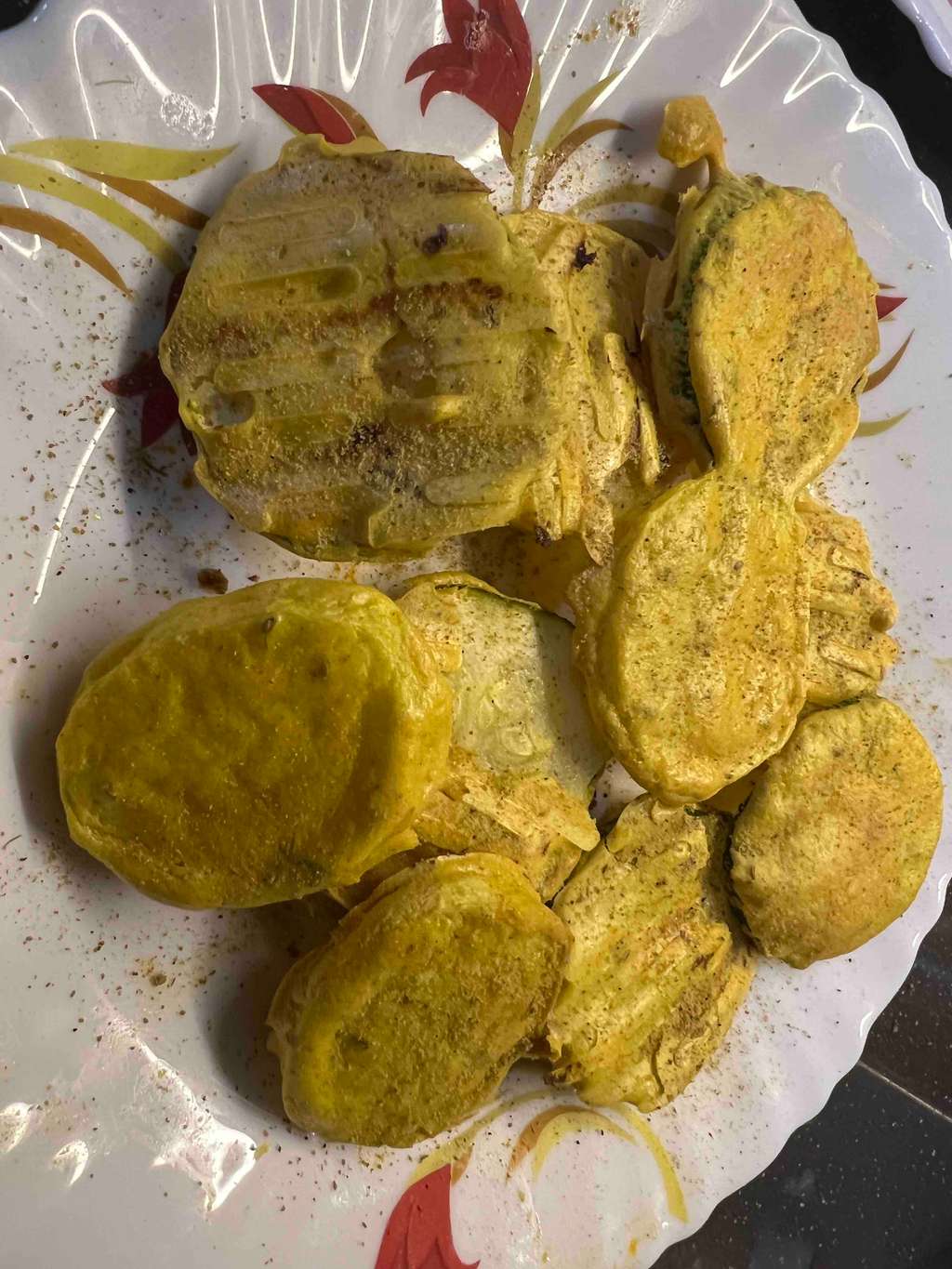Crispy Air-Fryer Zucchini Pakora ( Monsoon’s special) 