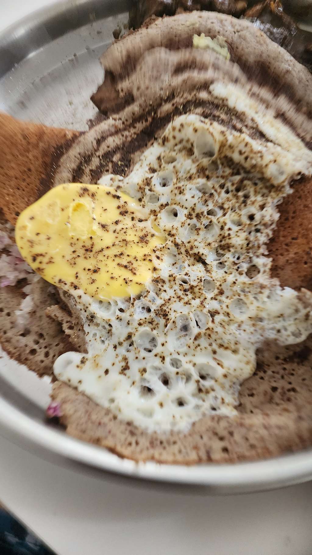 millet dosai with 1 egg