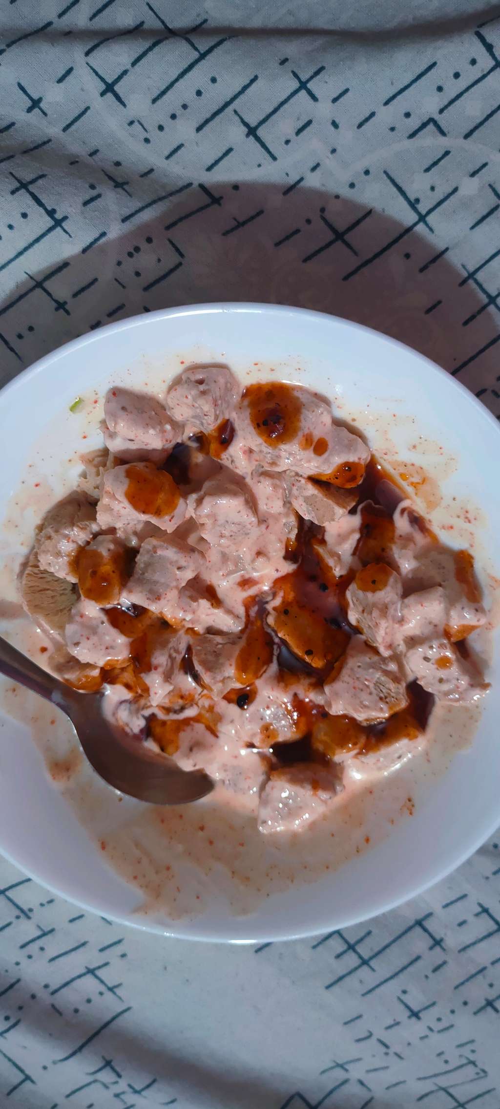 High protein soya bhalla chat 🌶️