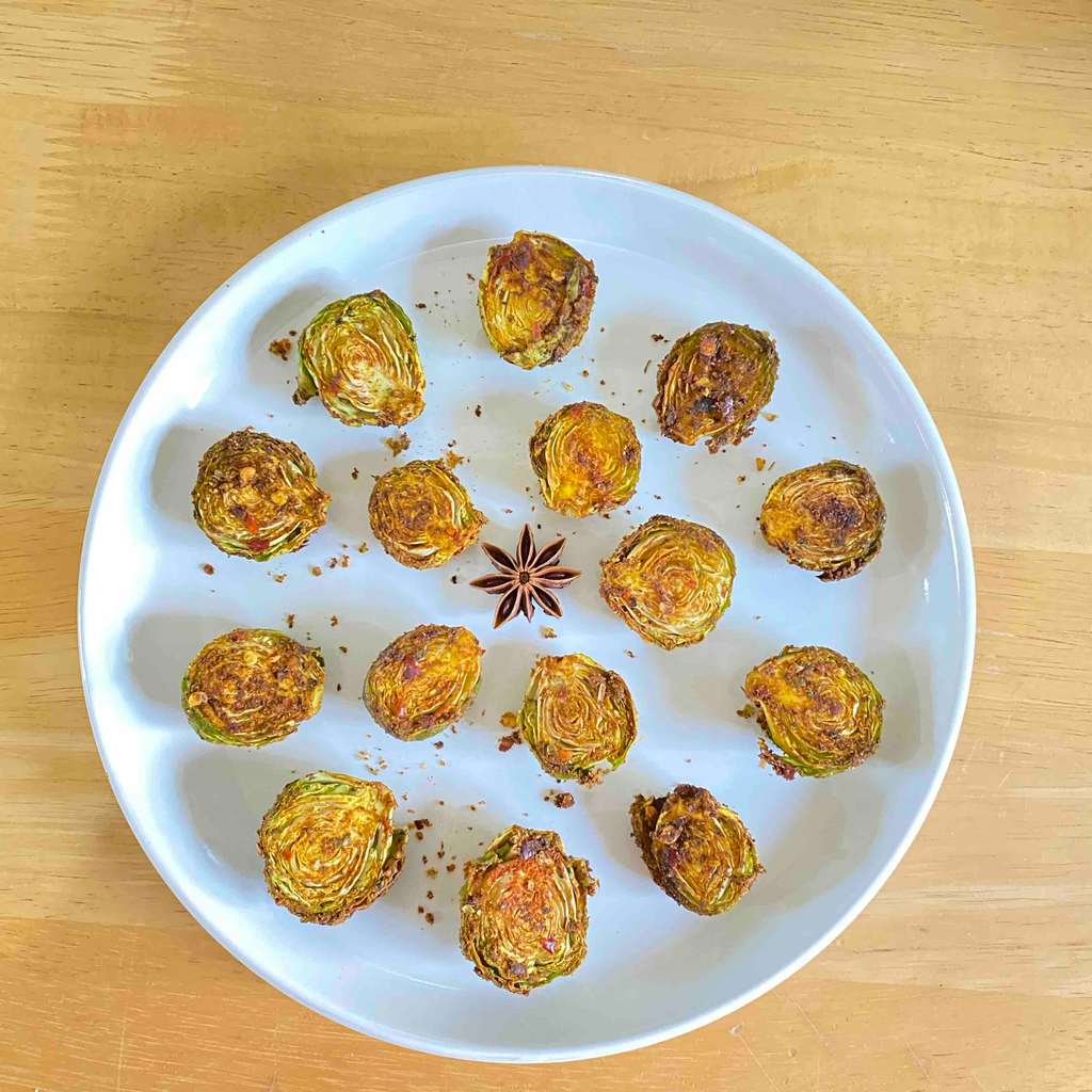 Airfried Brussel sprouts