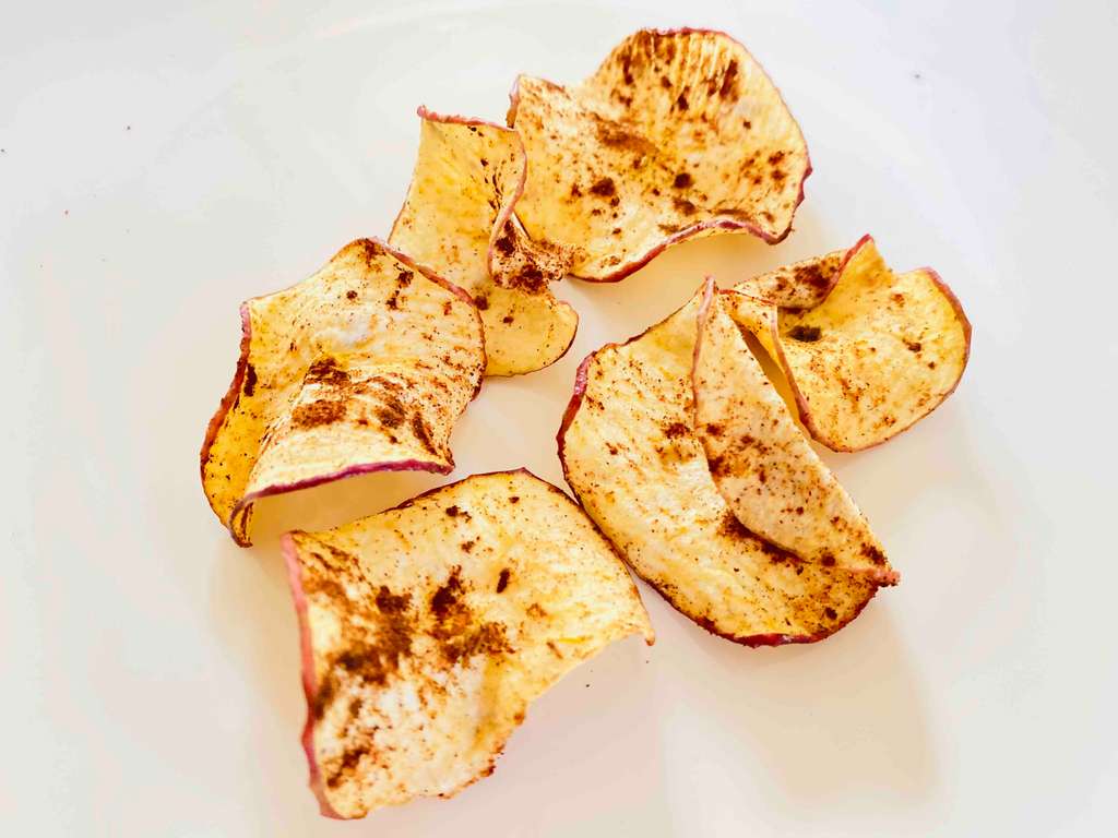 oil free Apple chips 😋
