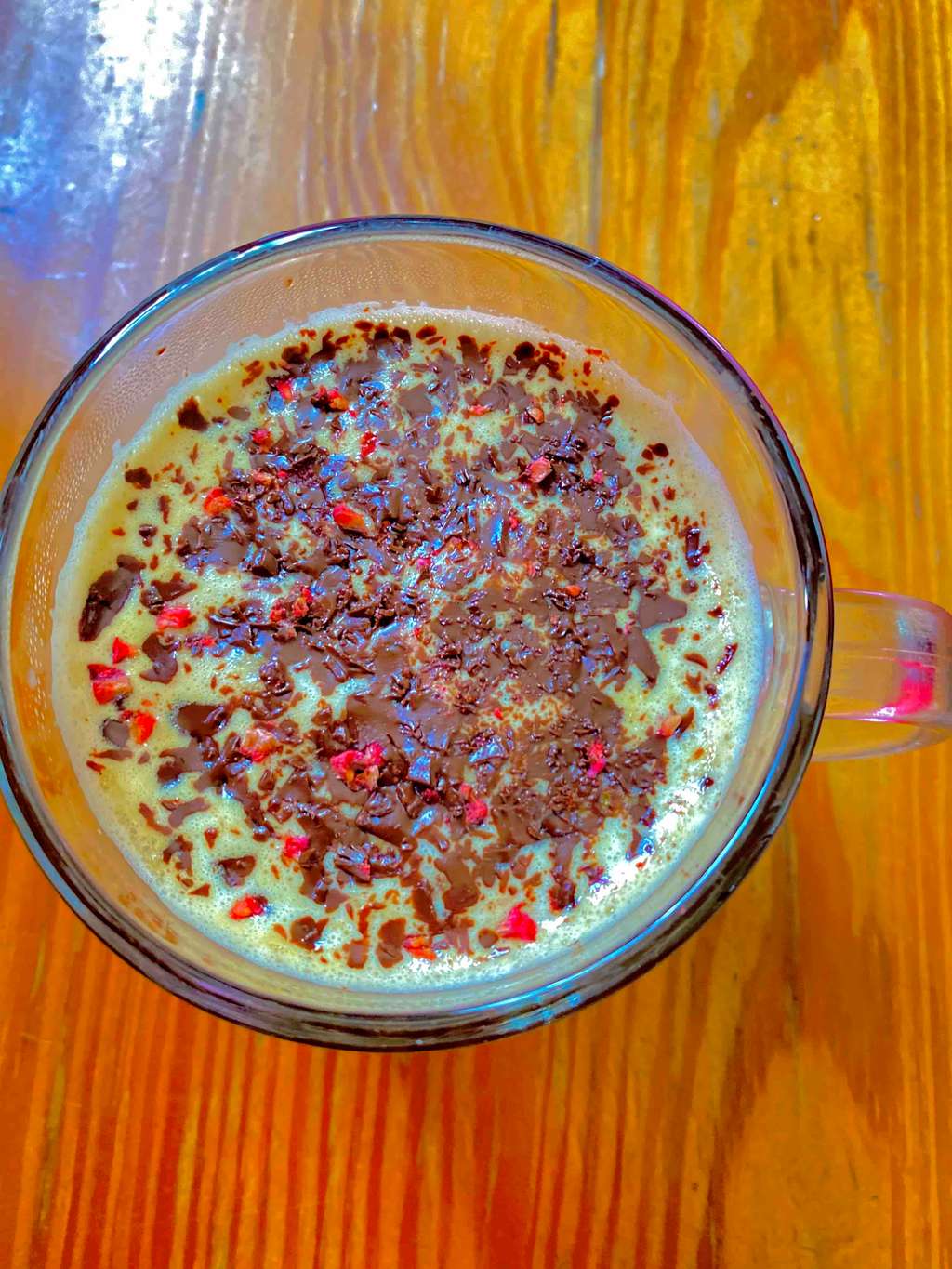 Dark chocolate chai latte