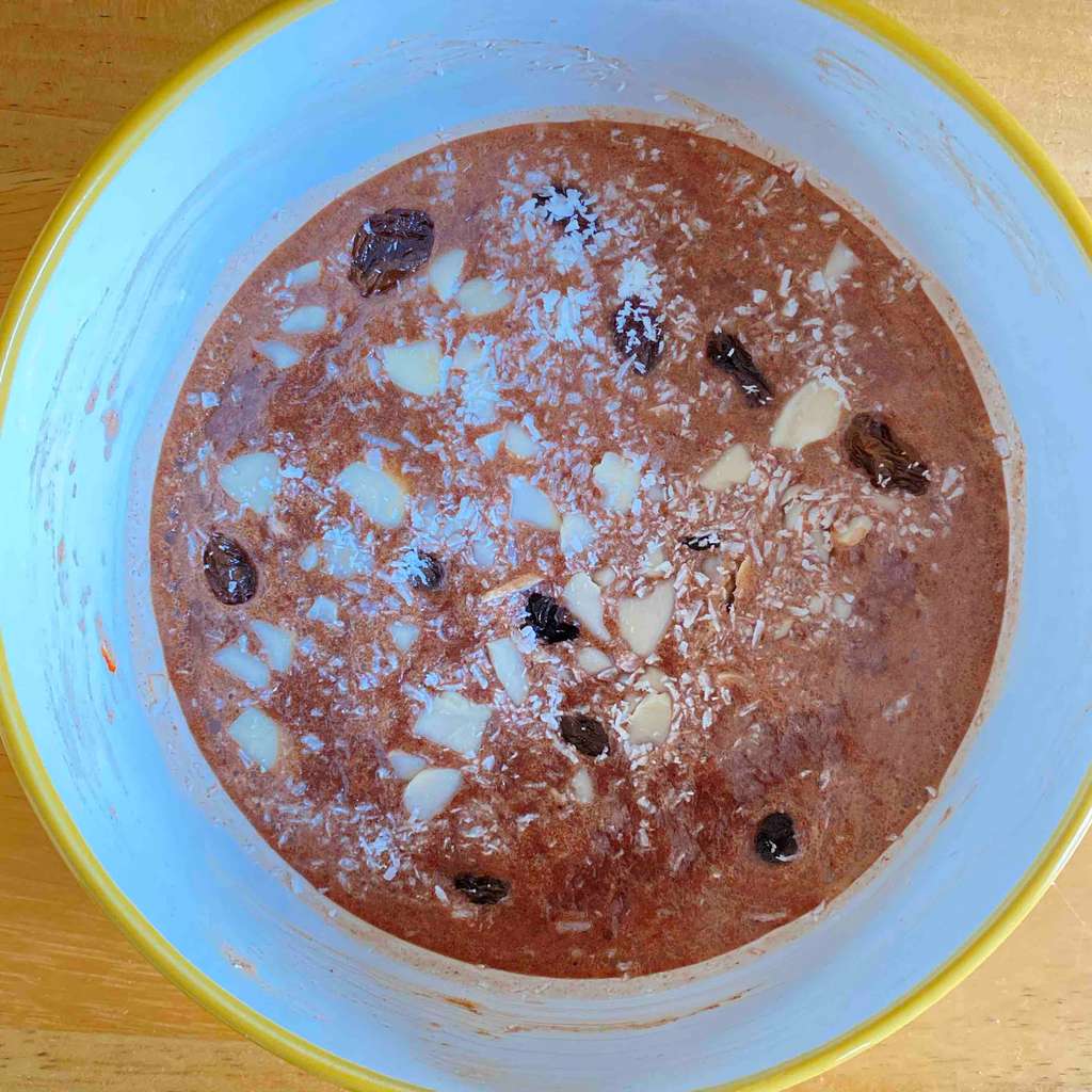 Baked Banana Protein pudding