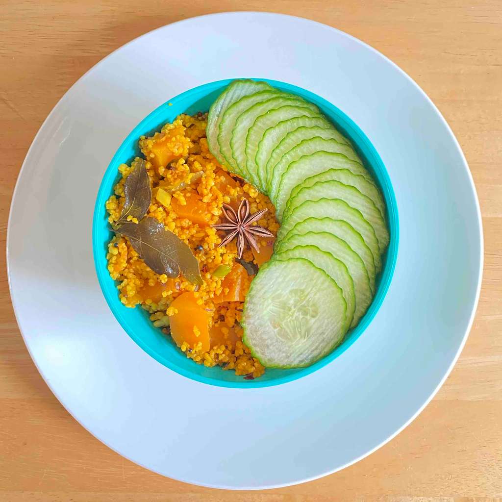 Butternut Squash Cous cous upma