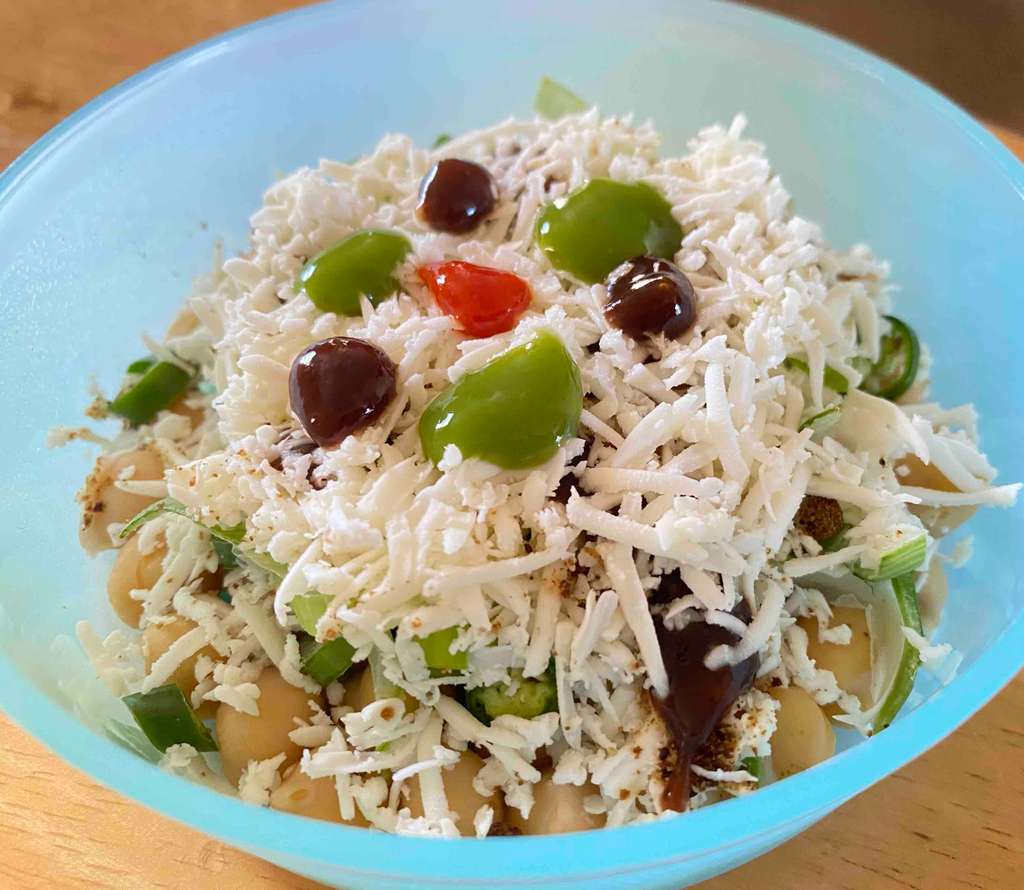 chole paneer chaat!