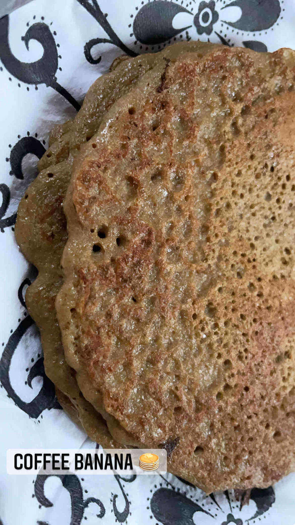 coffee banana pancakes
