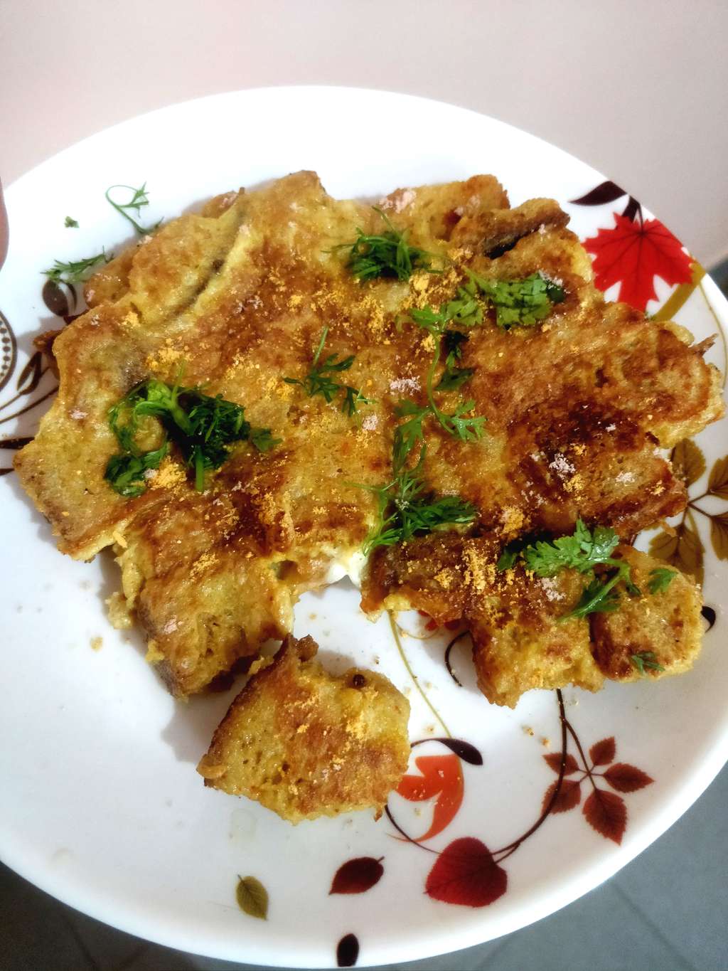 Egg bread cubes