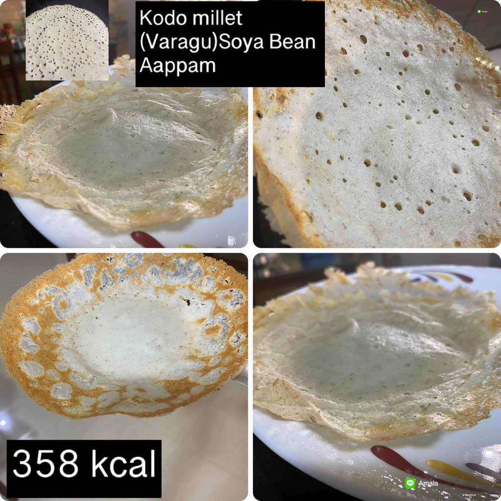 Kodo Millet Soya Bean Aapam 