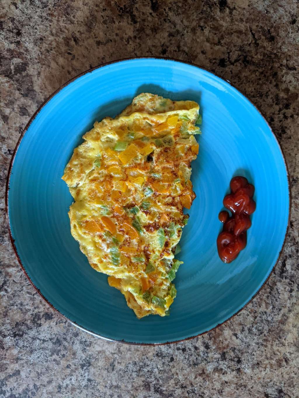 mix veggies cheese omelette