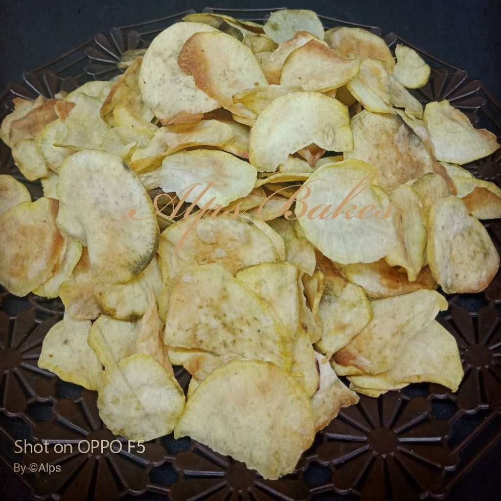 sweet potato chips in Microwave 