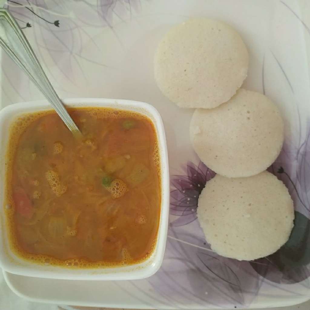 Idli and Sambar