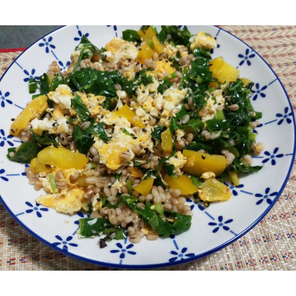 Eggs Fried Barley Grains