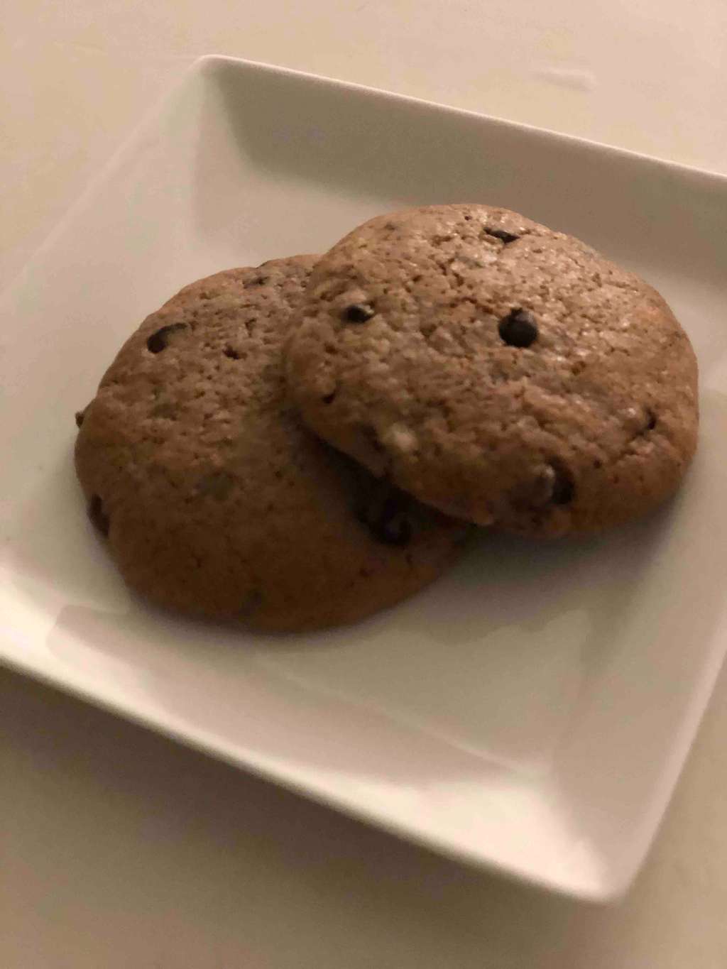 Whey choco chip cookies