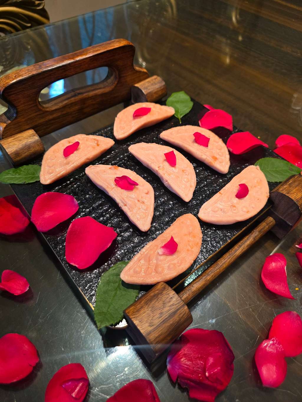 High Protein Rose Milk Sandesh 