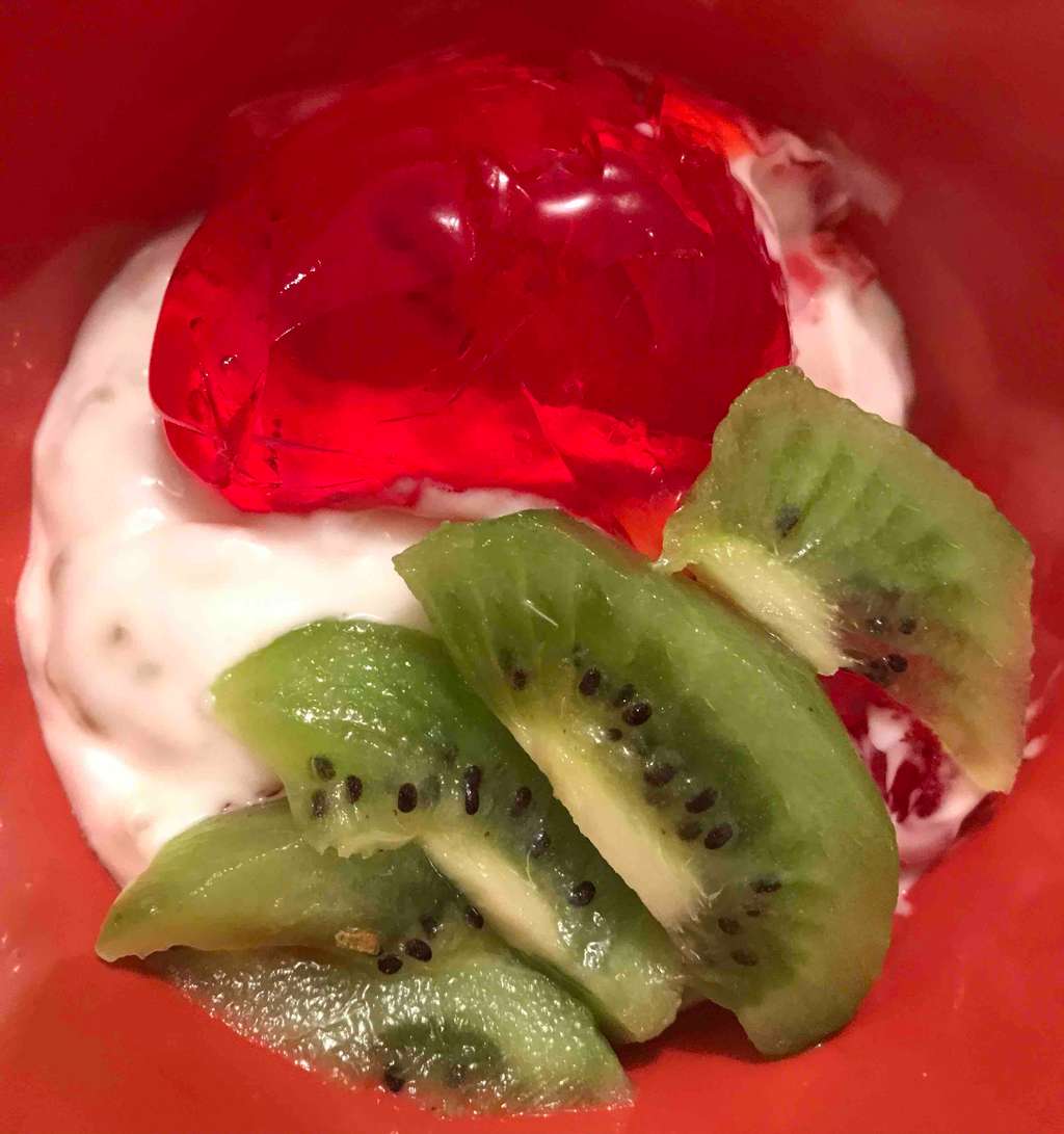 Chia yogurt delight with jelly 