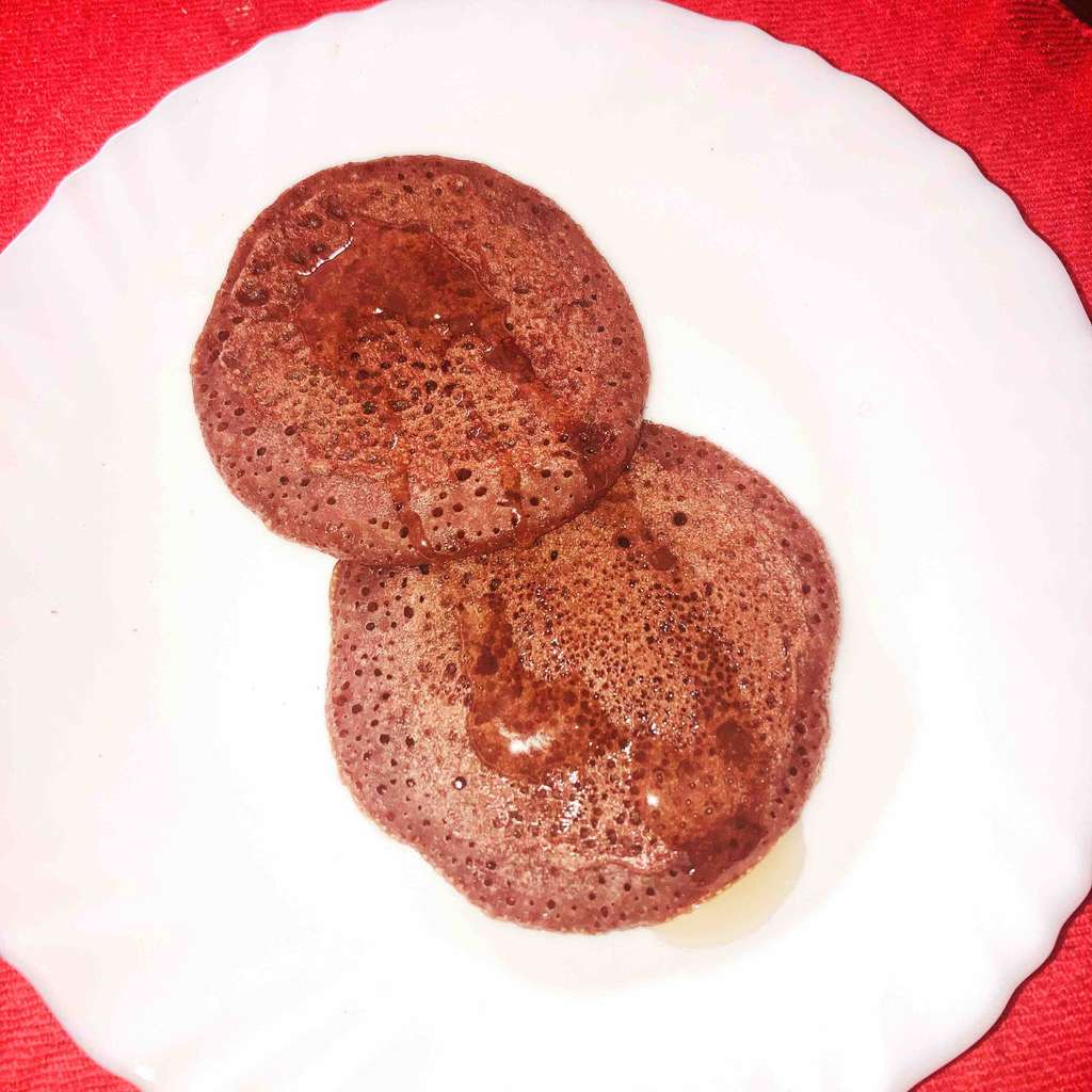 Chocolate Rice flour pancakes