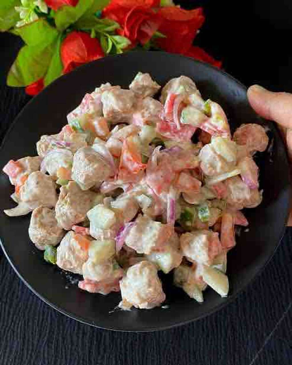 Soya Chunks Salad