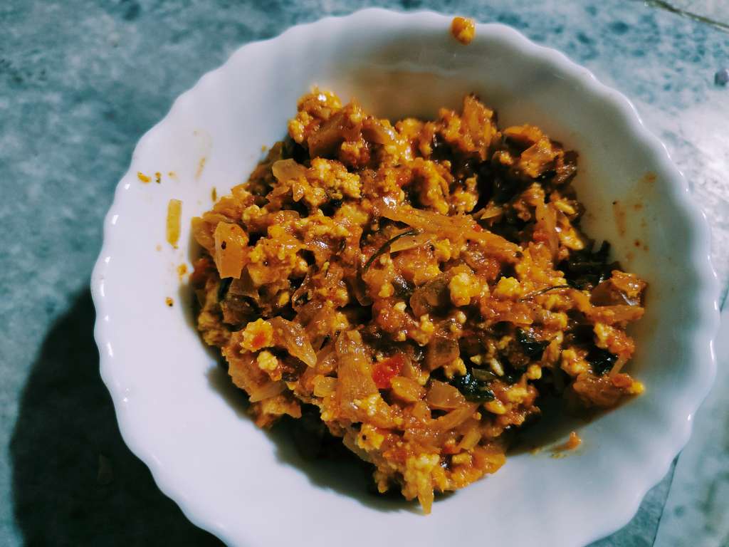 low fat paneer bhurji 