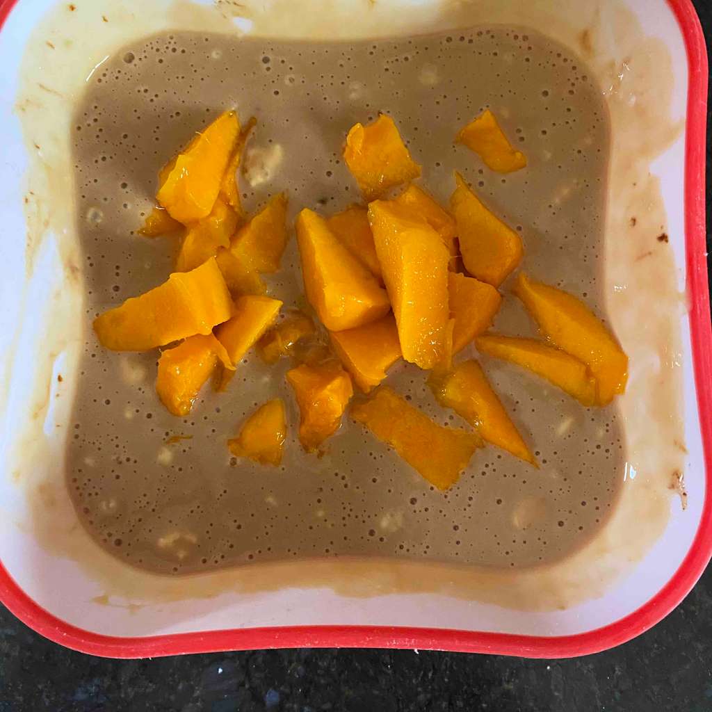 Vanilla Coffee Mango Pudding