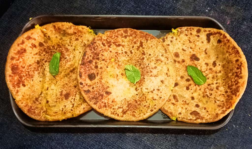 cabbage Soya paratha