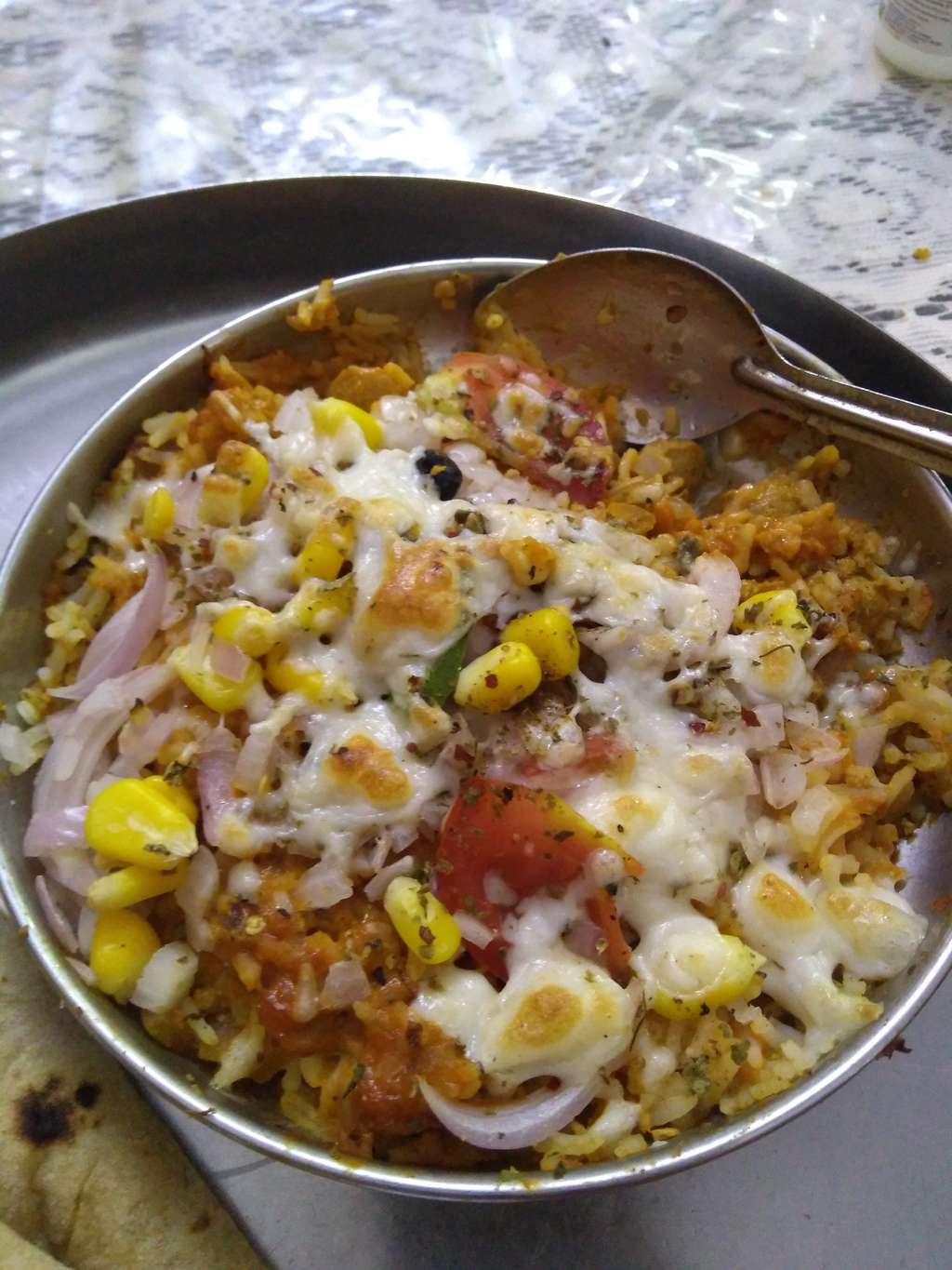 Italiano Soya PULLAV with CHEESE