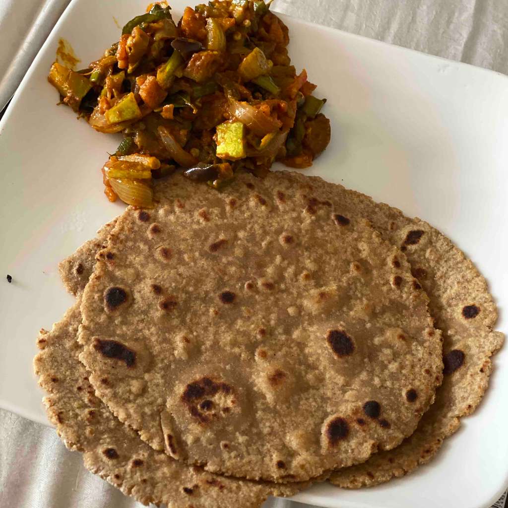 Mix Veg ( South Indian) with Soy Chapati 