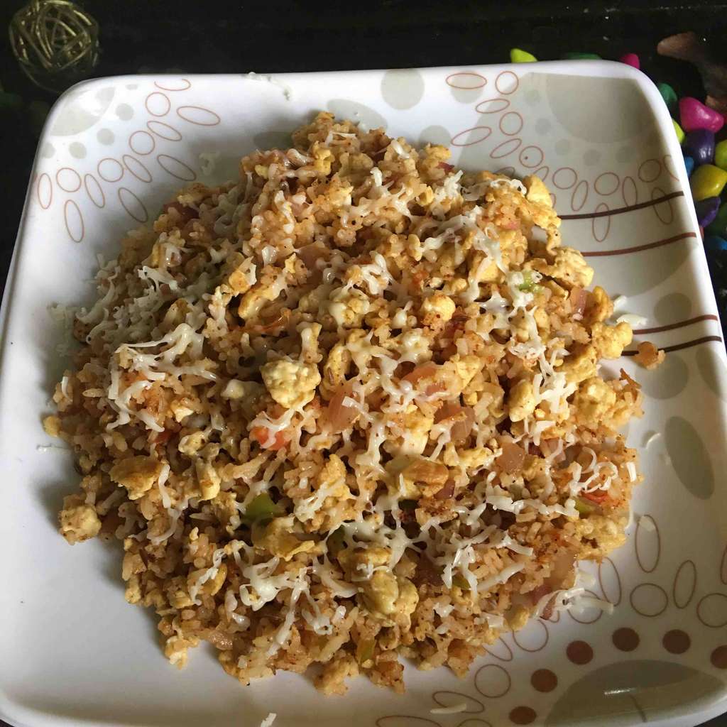 Cheesy Egg Rice