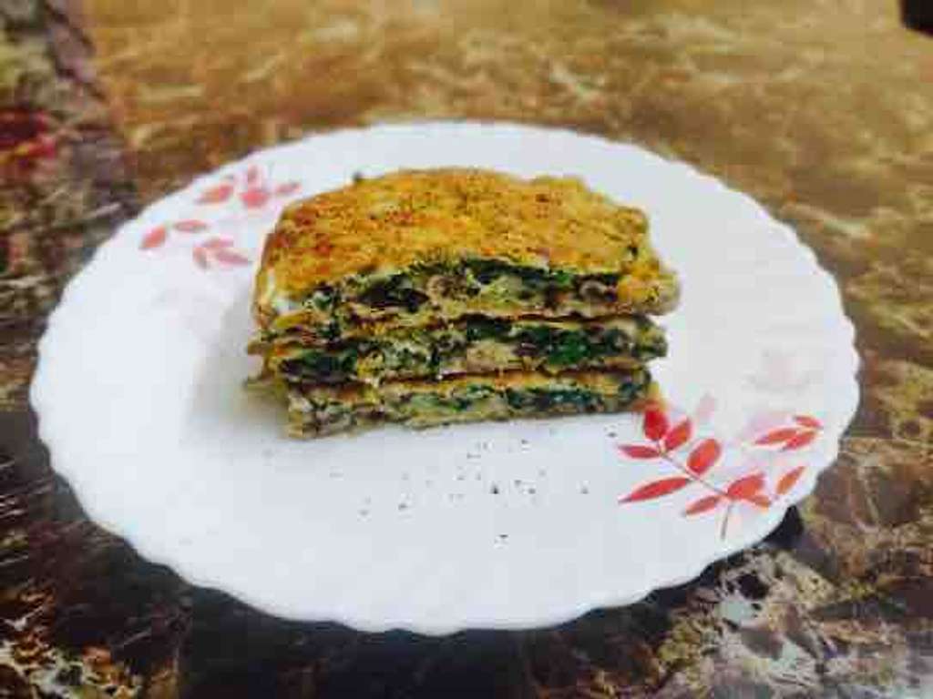 Spinach mushroom eggies