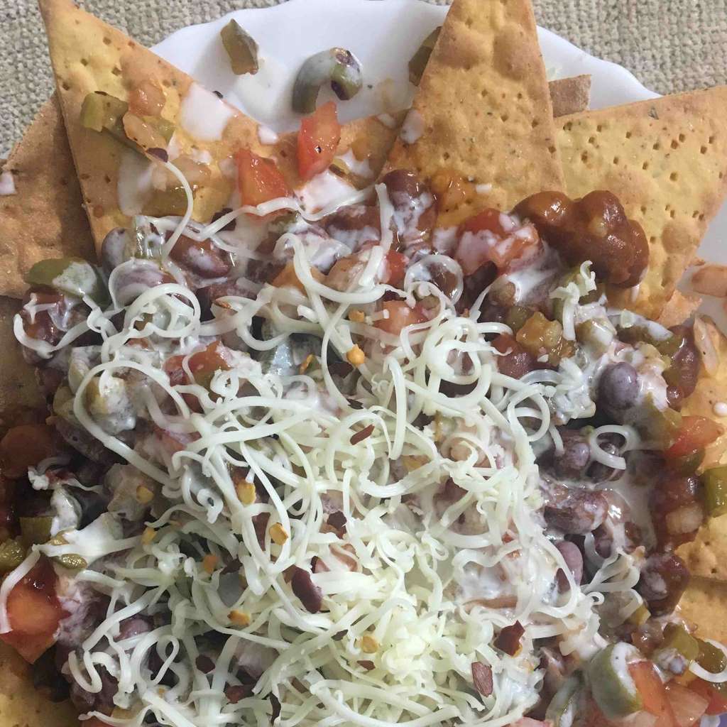 Beans Nachos (healthy version)