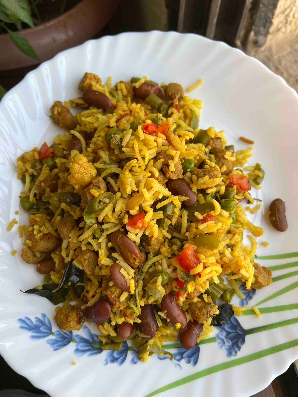 Soya beans Veg Rice