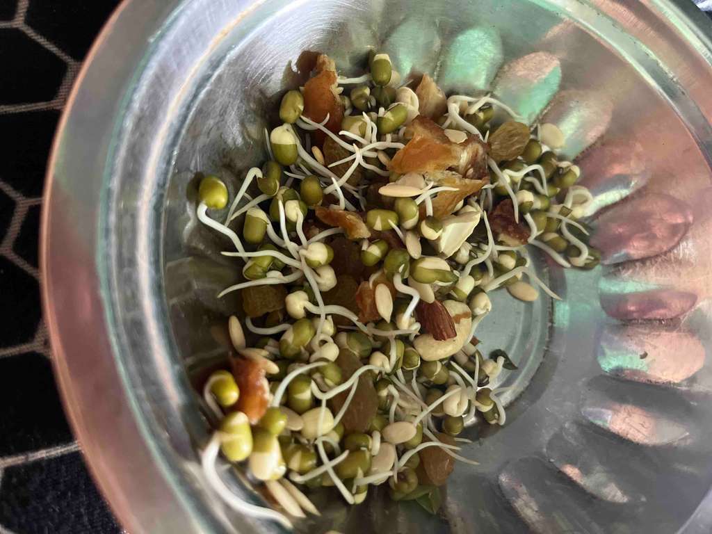 sprouts with dry fruits 